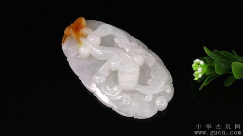 翡翠精品 冰糯種俏皮天祿運財花件